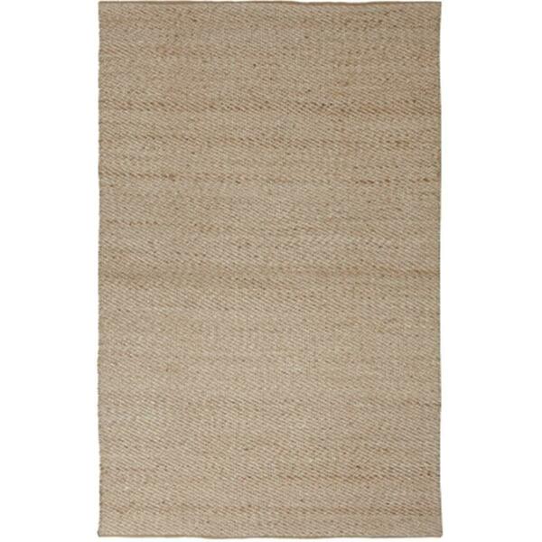Jaipur Rugs Naturals Solid Pattern Jute/ Rayon Taupe/Ivory Area Rug  9x12 RUG116651